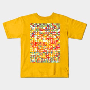 Orange and yellow abstract Kids T-Shirt